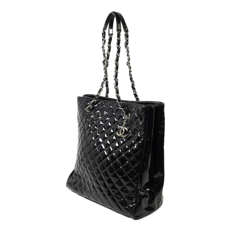 CHANEL 漆皮皮革Chain Shoulder鏈帶肩背袋-2