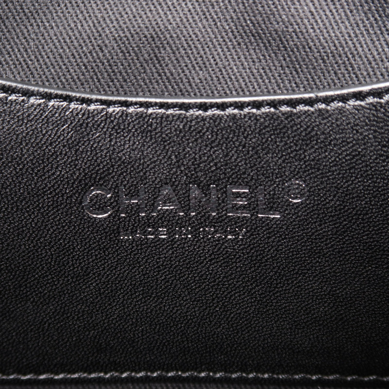 CHANEL 漆皮皮革Chain Shoulder鏈帶肩背袋-5