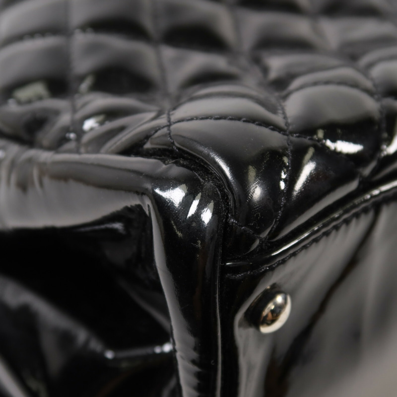 CHANEL 漆皮皮革Chain Shoulder鏈帶肩背袋-11