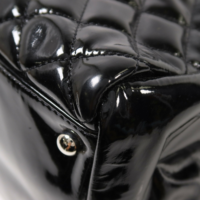 CHANEL 漆皮皮革Chain Shoulder鏈帶肩背袋-12