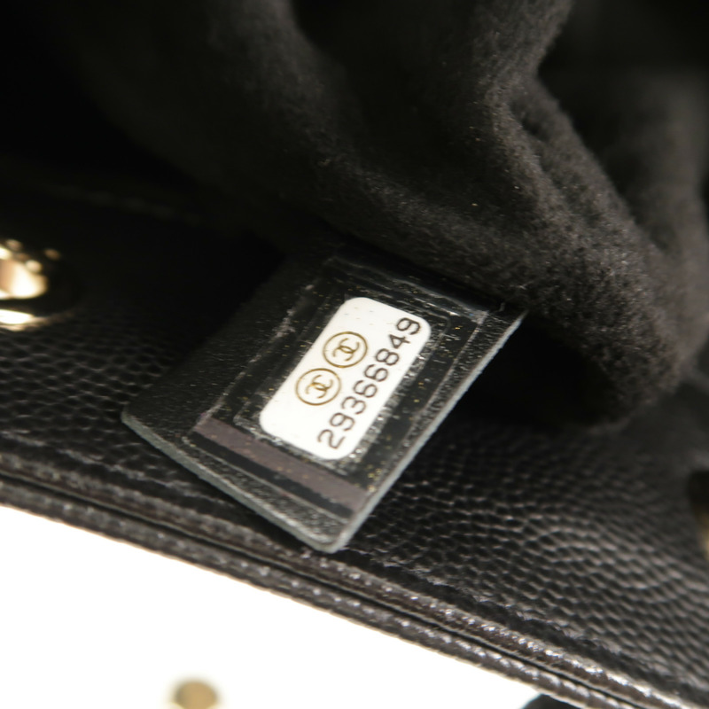 CHANEL 牛皮皮革Bucket鏈帶肩背袋-6