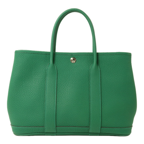 HERMES Negonda皮革Garden Party TPM手挽袋Vert Vertigo