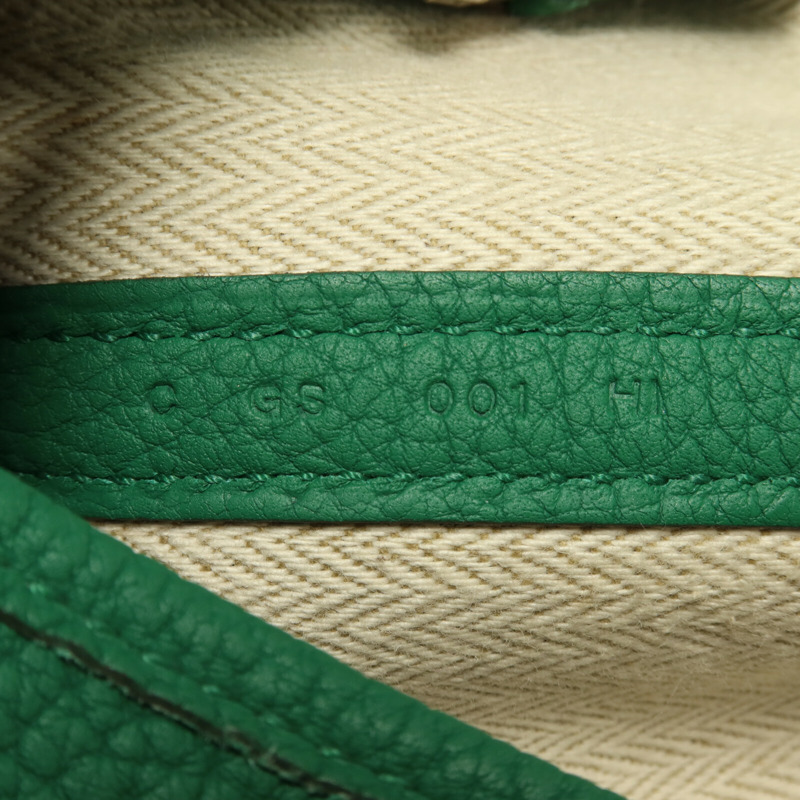 HERMES Negonda皮革Garden Party TPM手挽袋Vert Vertigo-6