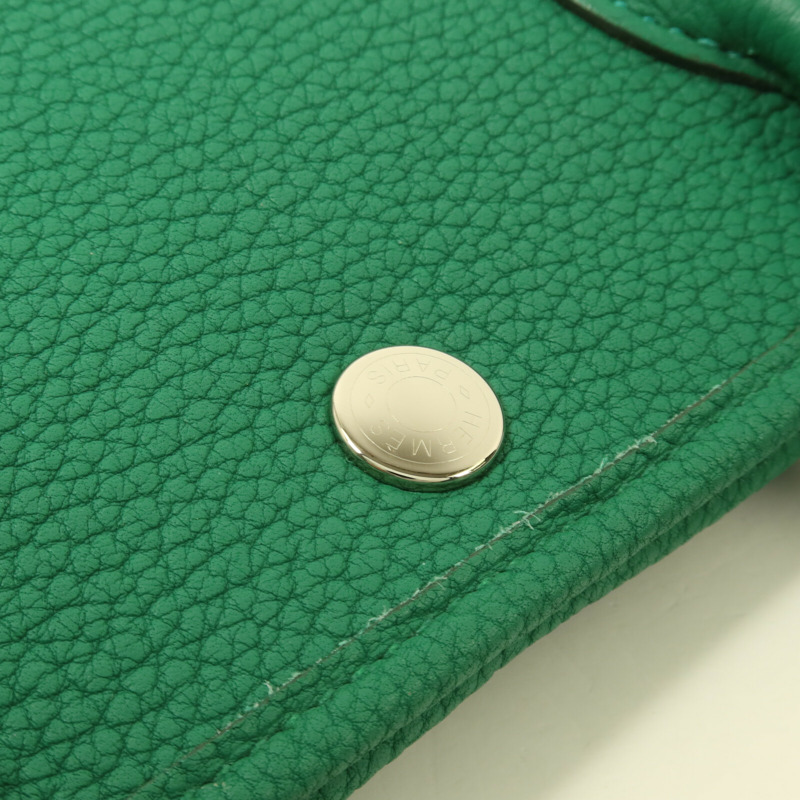 HERMES Negonda皮革Garden Party TPM手挽袋Vert Vertigo-9