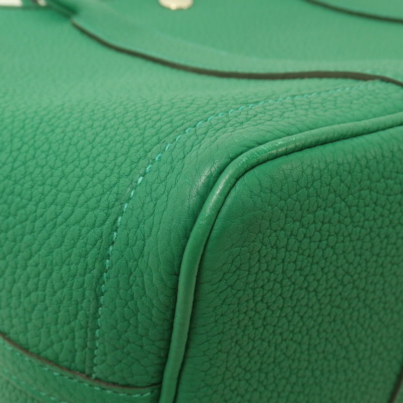 HERMES Negonda皮革Garden Party TPM手挽袋Vert Vertigo-10