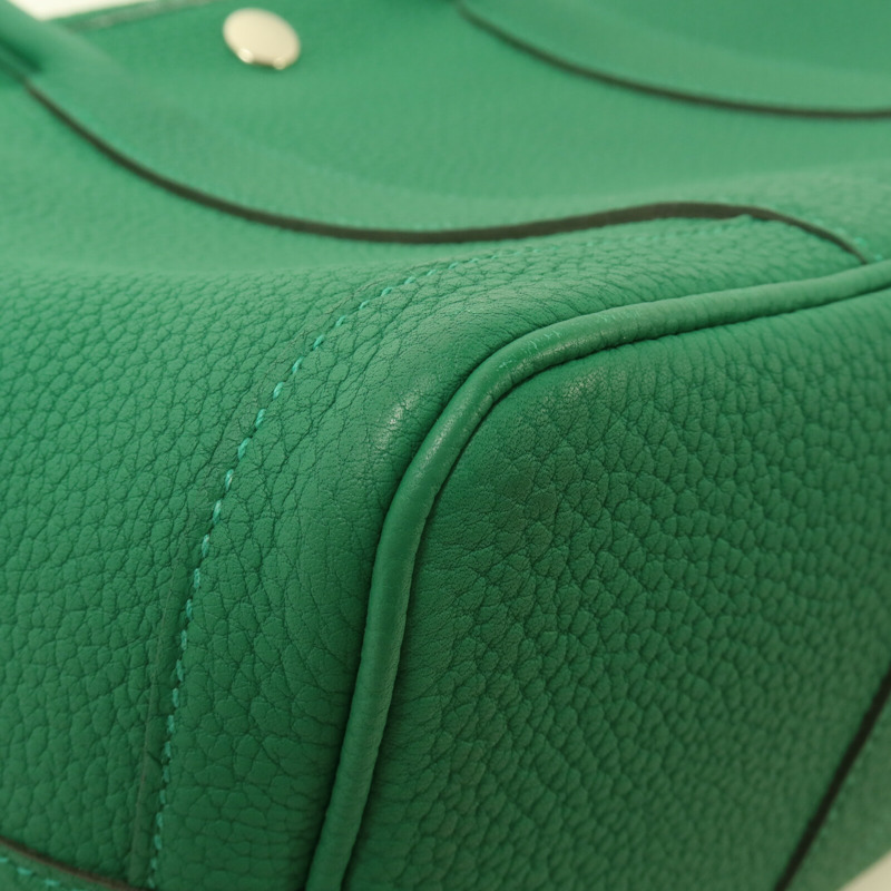 HERMES Negonda皮革Garden Party TPM手挽袋Vert Vertigo-12