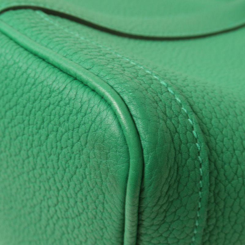 HERMES Negonda皮革Garden Party TPM手挽袋Vert Vertigo-13