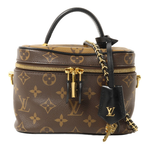 LOUIS VUITTON Monogram Reverse Vanity PM鏈帶手挽肩背兩用袋