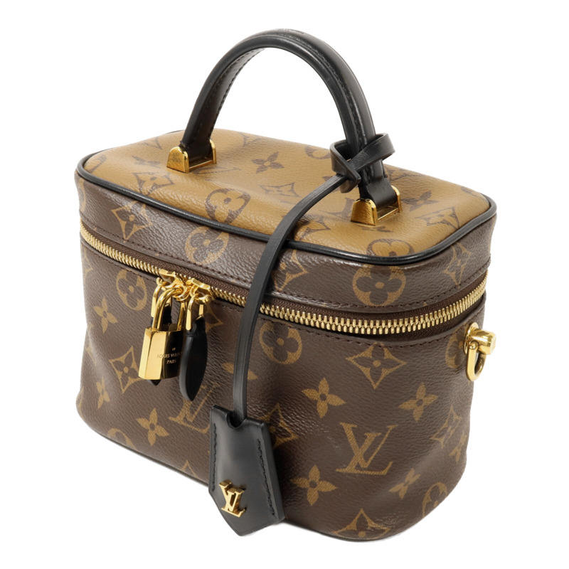 LOUIS VUITTON Monogram Reverse Vanity PM鏈帶手挽肩背兩用袋-2