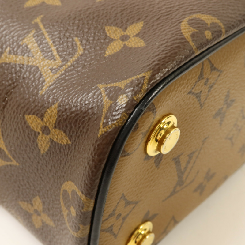 LOUIS VUITTON Monogram Reverse Vanity PM鏈帶手挽肩背兩用袋-7