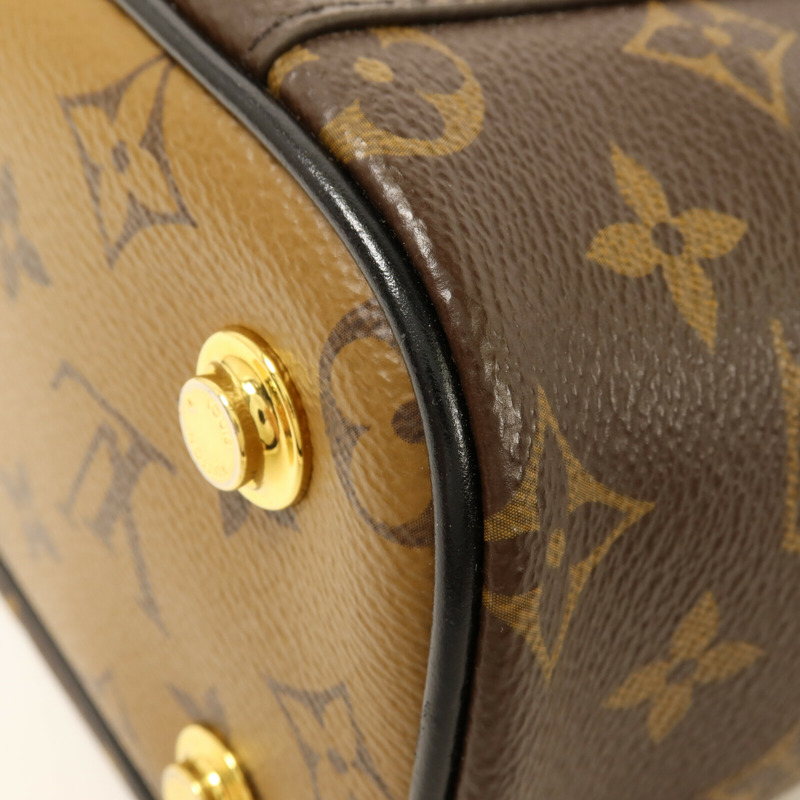 LOUIS VUITTON Monogram Reverse Vanity PM鏈帶手挽肩背兩用袋-10