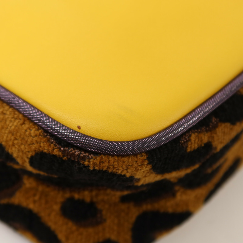 LOUIS VUITTON 牛皮皮革/Chenille Savane Flight鏈帶肩背袋-10
