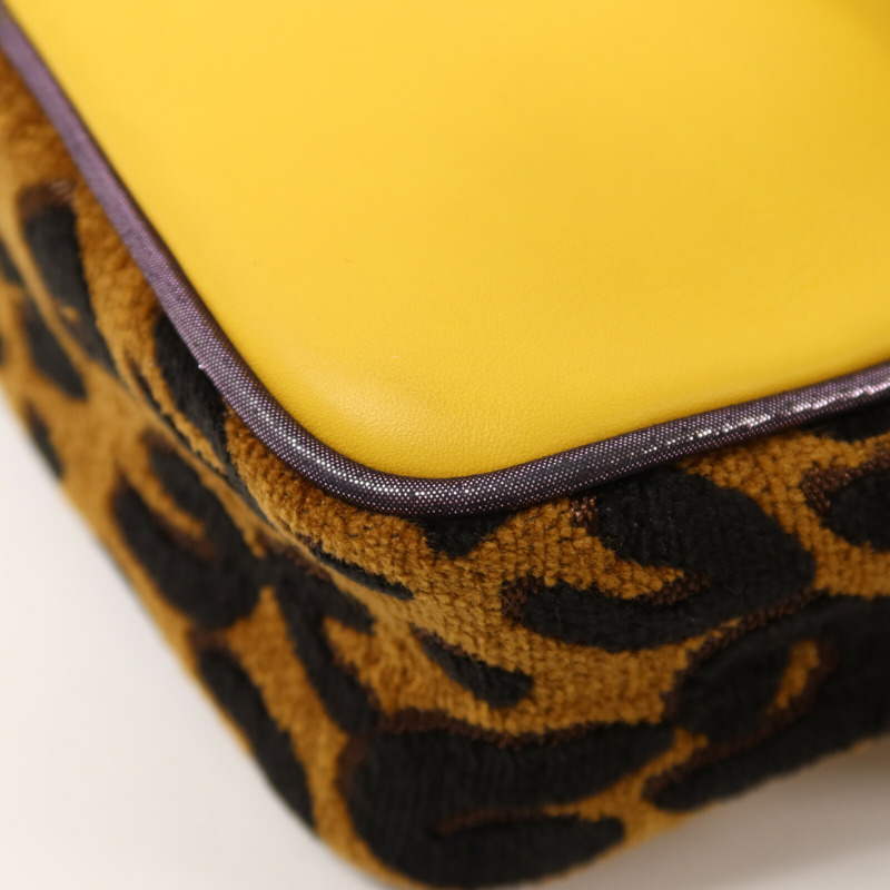 LOUIS VUITTON 牛皮皮革/Chenille Savane Flight鏈帶肩背袋-13