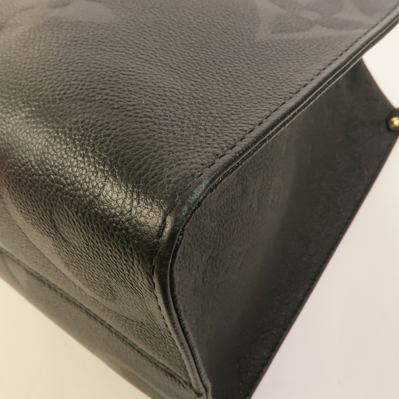 LOUIS VUITTON Monogram Empreinte On The Go MM金扣手挽肩背兩用袋-10