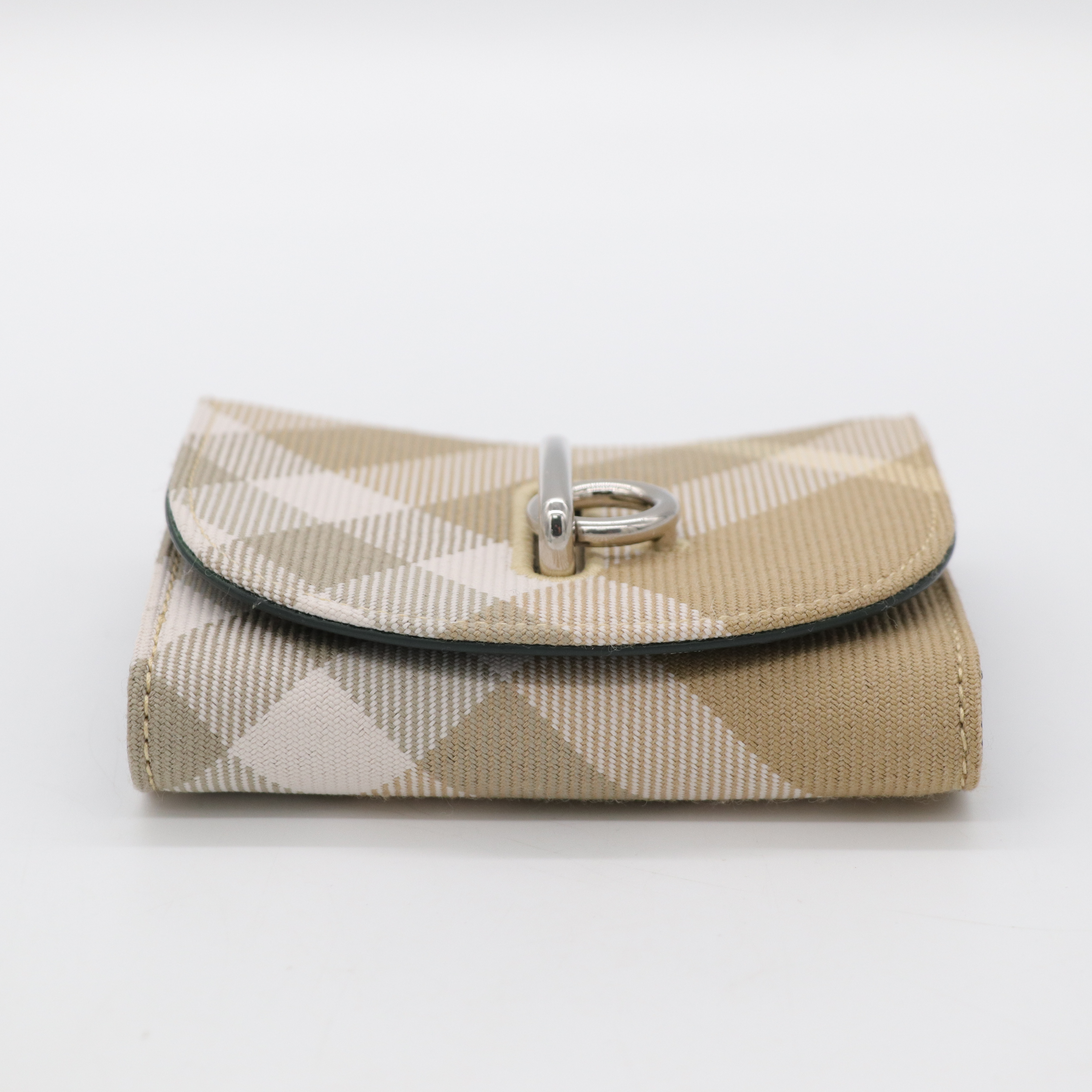 BURBERRY Rocking Horse 格紋 卡其 短夾-3