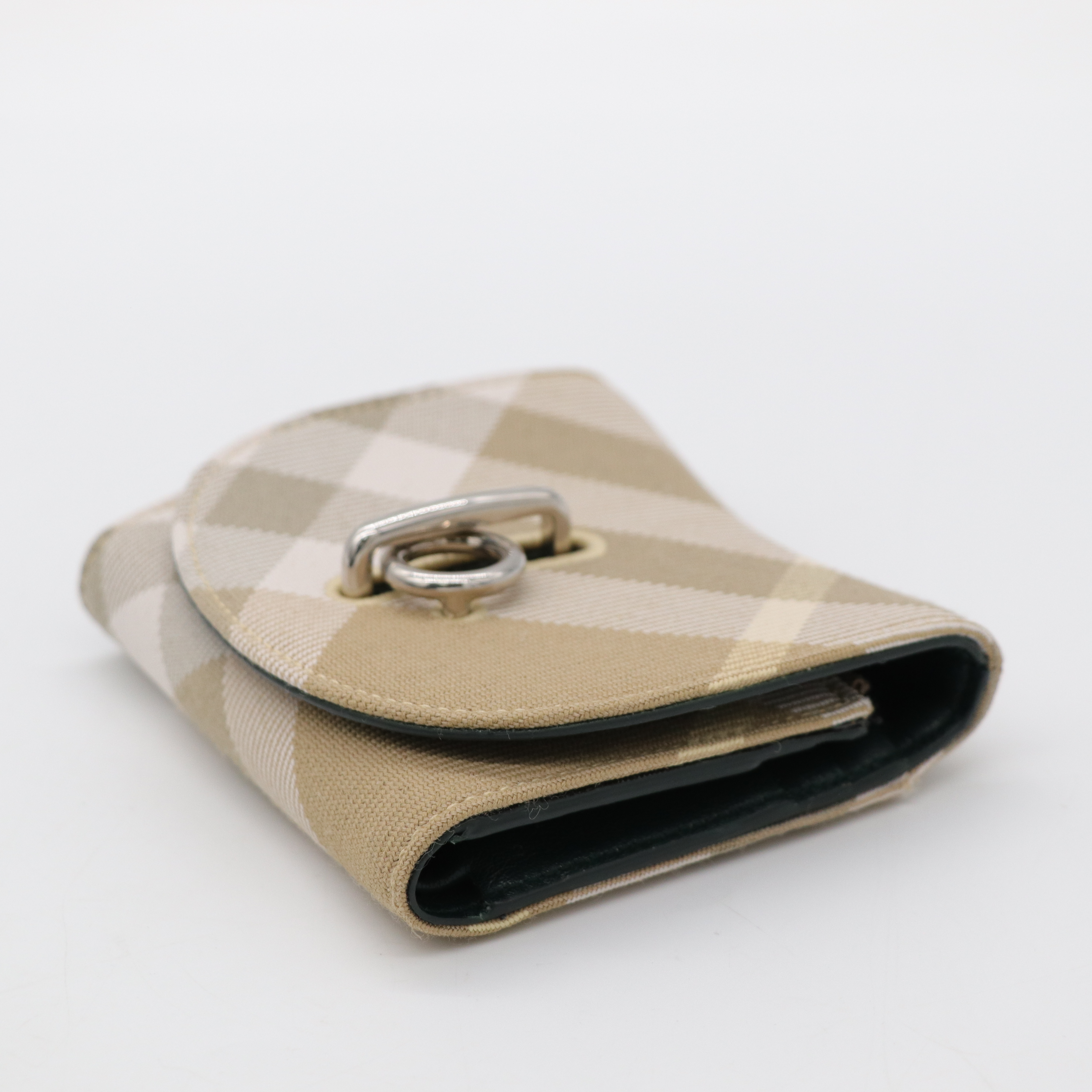 BURBERRY Rocking Horse 格紋 卡其 短夾-6