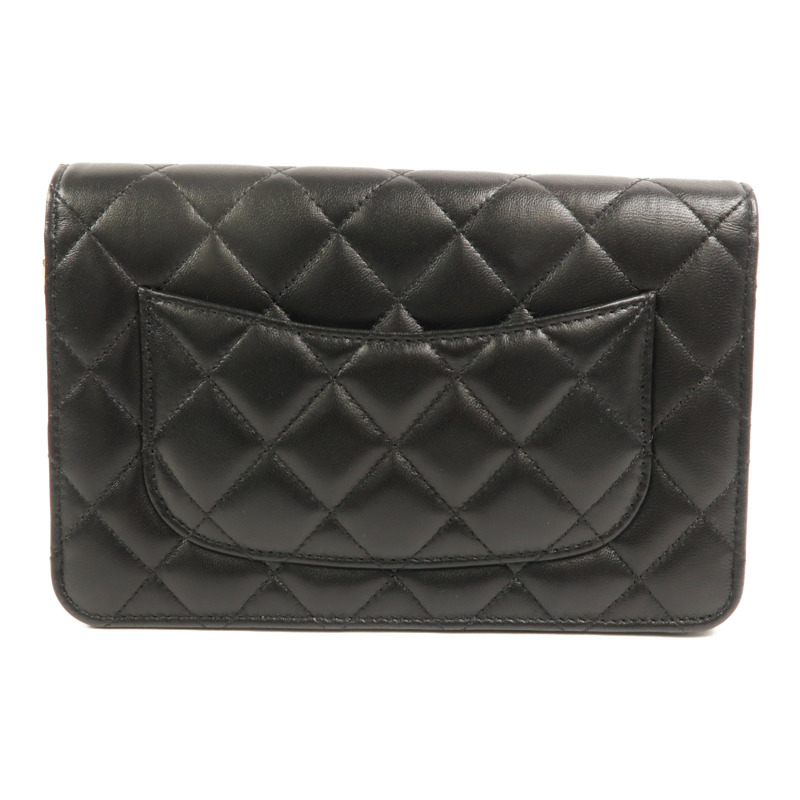 CHANEL 羊皮皮革WOC Wallet On Chain鏈帶肩背袋-1
