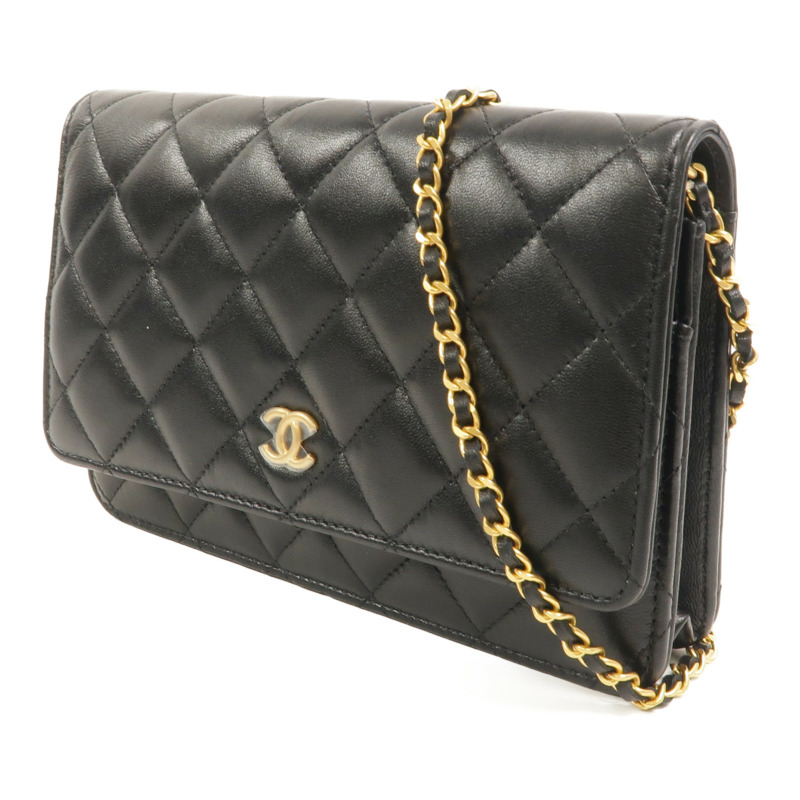 CHANEL 羊皮皮革WOC Wallet On Chain鏈帶肩背袋-2