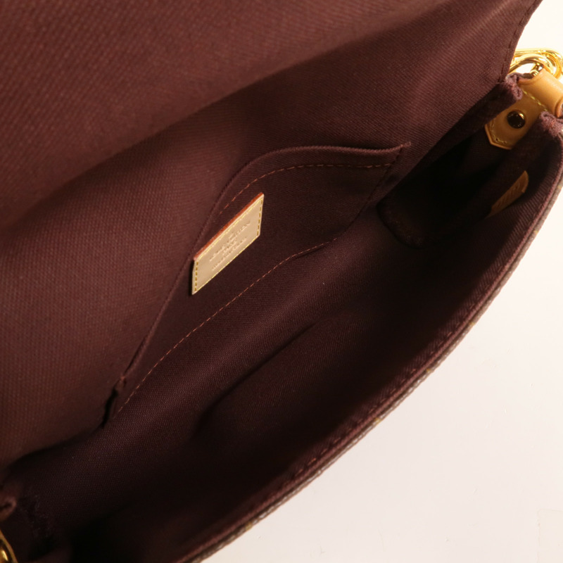 LOUIS VUITTON Monogram Favourite PM金扣手挽肩背兩用袋-4
