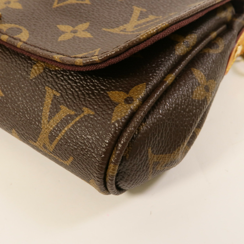 LOUIS VUITTON Monogram Favourite PM金扣手挽肩背兩用袋-12