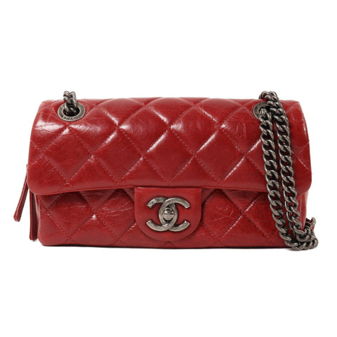 CHANEL 牛皮皮革Chain Shoulder鏈帶肩背袋