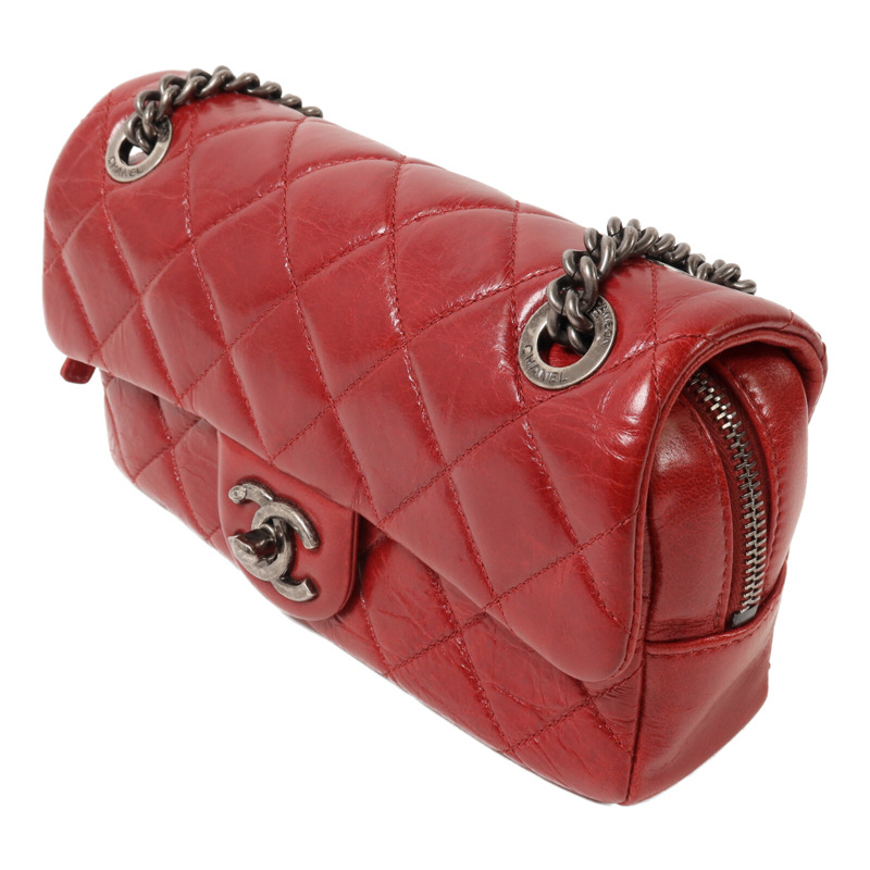 CHANEL 牛皮皮革Chain Shoulder鏈帶肩背袋-2