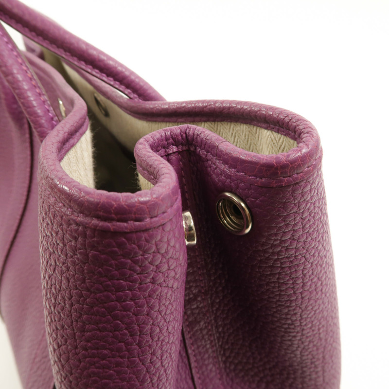 HERMES Clemence皮革Garden Party TPM手挽袋Anemone-13