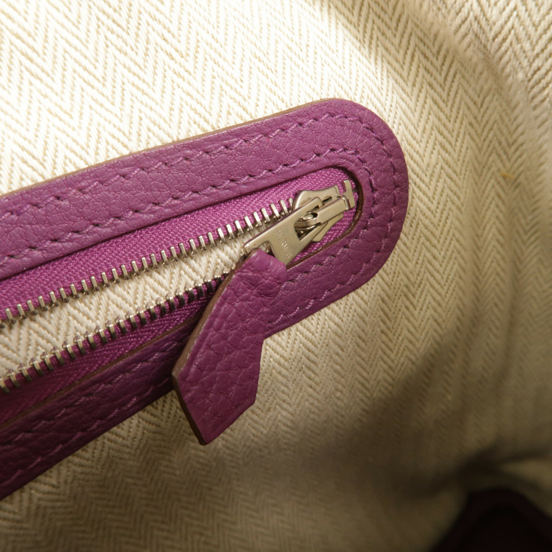 HERMES Clemence皮革Garden Party TPM手挽袋Anemone-14