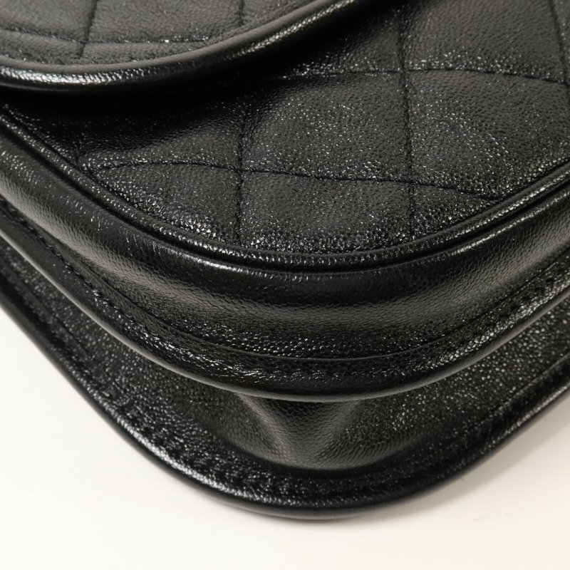 CHANEL 牛皮皮革Chain Shoulder鏈帶肩背袋-10