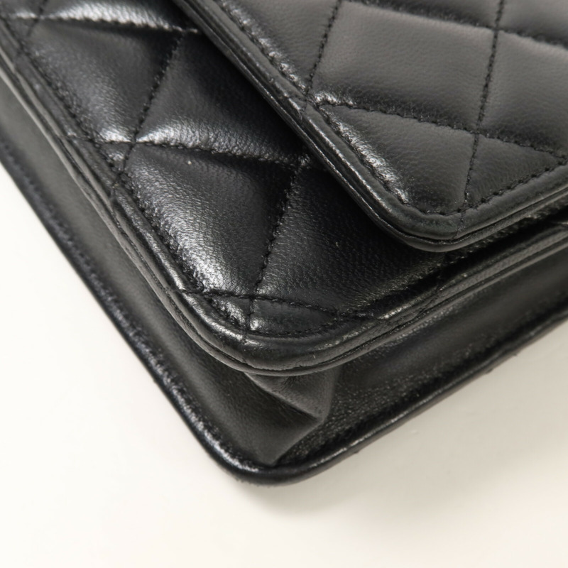 CHANEL 羊皮皮革Wallet On Chain鏈帶肩背袋-12