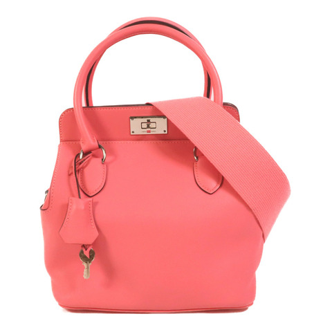 HERMES Swift皮革Tool Box 20手挽肩背兩用袋Rose Azalee