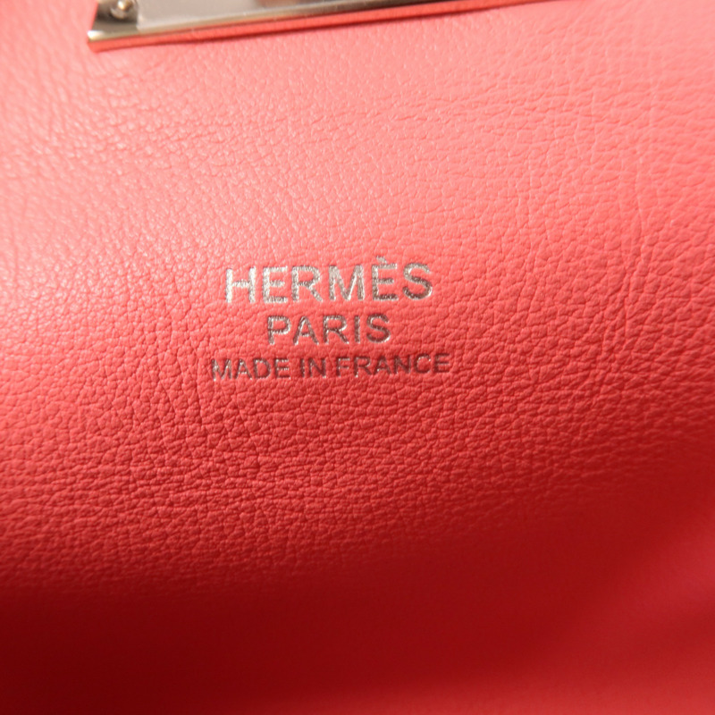 HERMES Swift皮革Tool Box 20手挽肩背兩用袋Rose Azalee-10