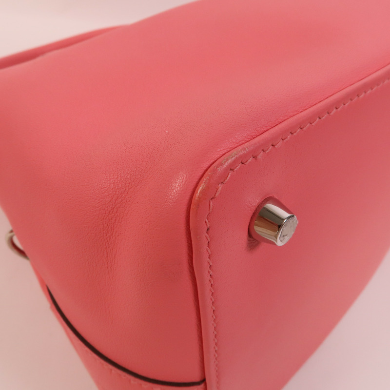 HERMES Swift皮革Tool Box 20手挽肩背兩用袋Rose Azalee-13