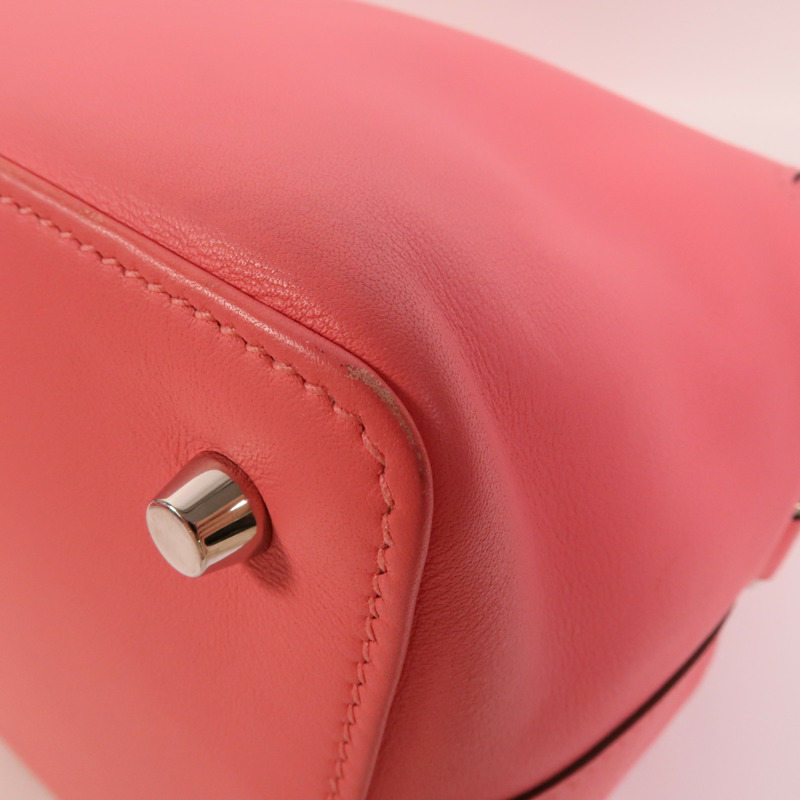 HERMES Swift皮革Tool Box 20手挽肩背兩用袋Rose Azalee-14