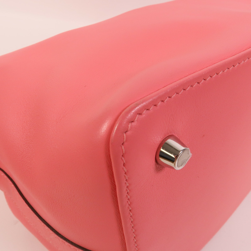 HERMES Swift皮革Tool Box 20手挽肩背兩用袋Rose Azalee-15