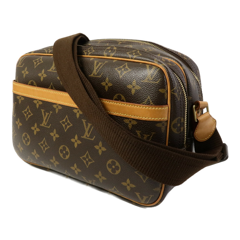 LOUIS VUITTON Monogram Reporter PM肩背袋-1