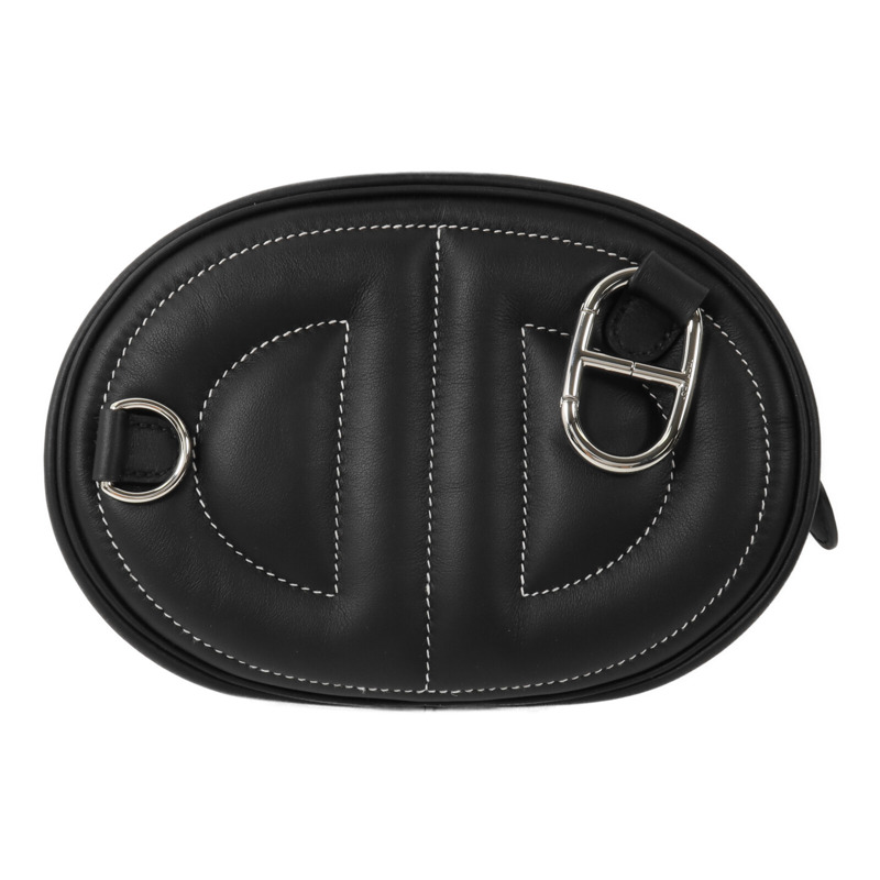HERMES Swift皮革In The Loop肩背袋Noir-1