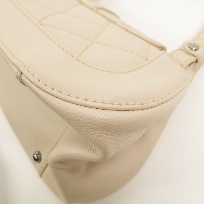 CHANEL 牛皮皮革Quilted Mademoiselle Flap手挽袋-11