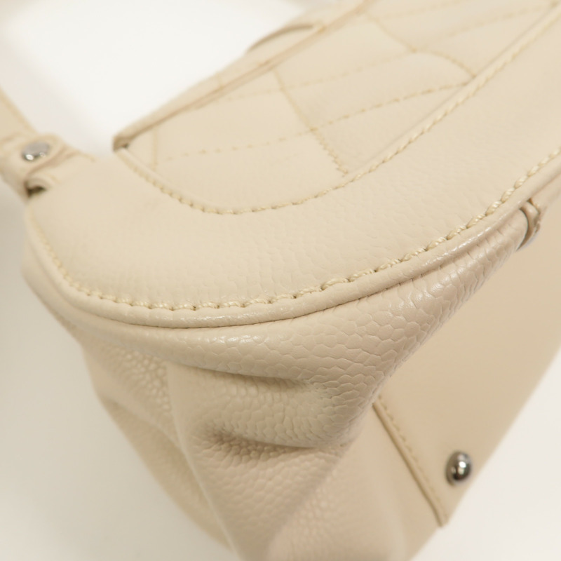 CHANEL 牛皮皮革Quilted Mademoiselle Flap手挽袋-12