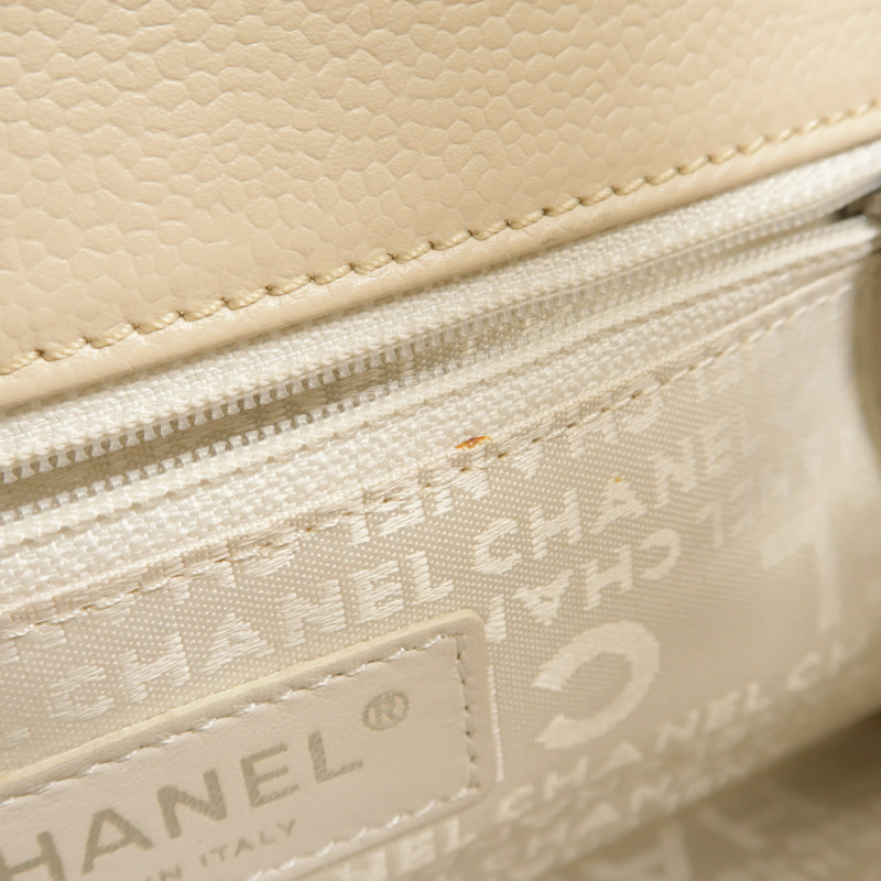 CHANEL 牛皮皮革Quilted Mademoiselle Flap手挽袋-14