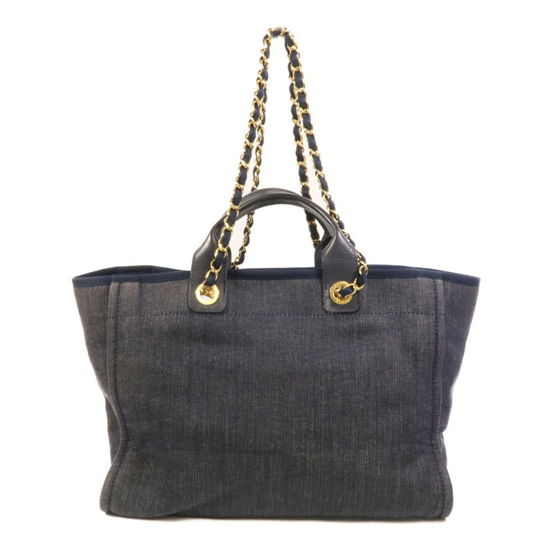 CHANEL Denim Deauville Tote Bag手挽肩背兩用袋-1