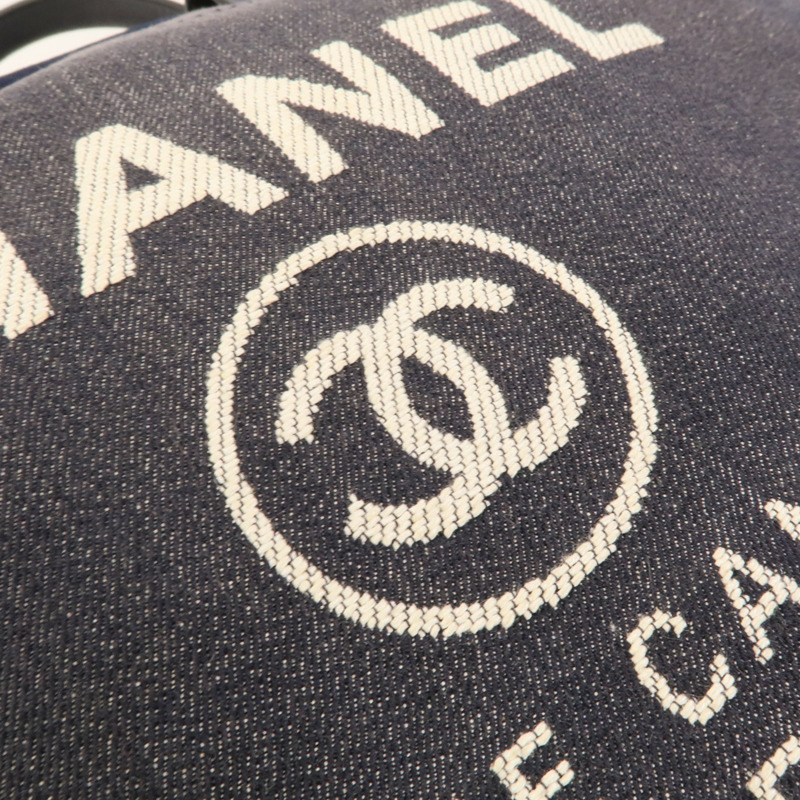 CHANEL Denim Deauville Tote Bag手挽肩背兩用袋-6