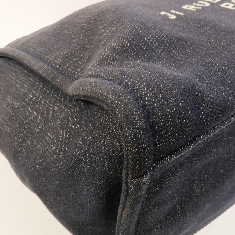 CHANEL Denim Deauville Tote Bag手挽肩背兩用袋-9