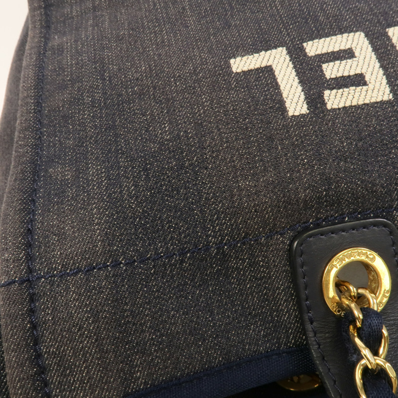 CHANEL Denim Deauville Tote Bag手挽肩背兩用袋-13