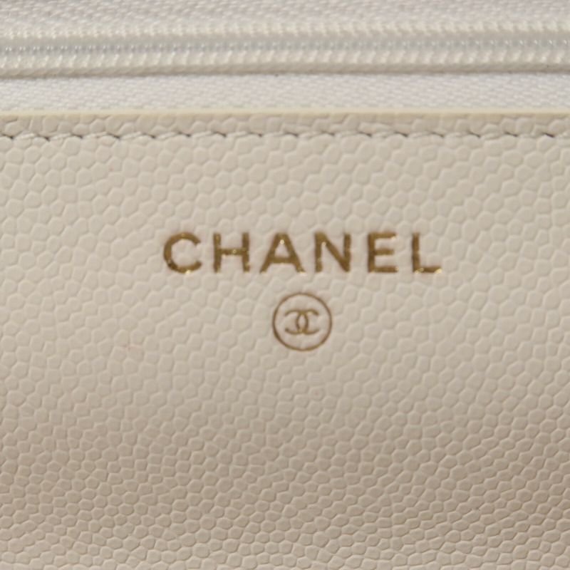 CHANEL 牛皮皮革Wallet On Chain鏈帶肩背袋-5