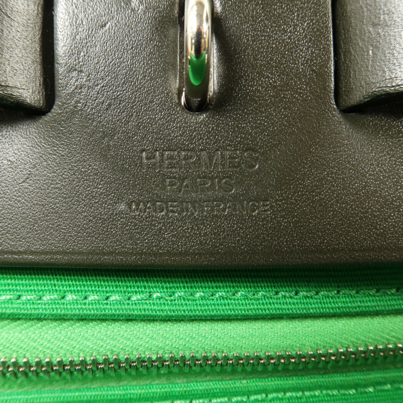HERMES 帆布Herbag PM手挽肩背兩用袋Cactus/Khaki-5