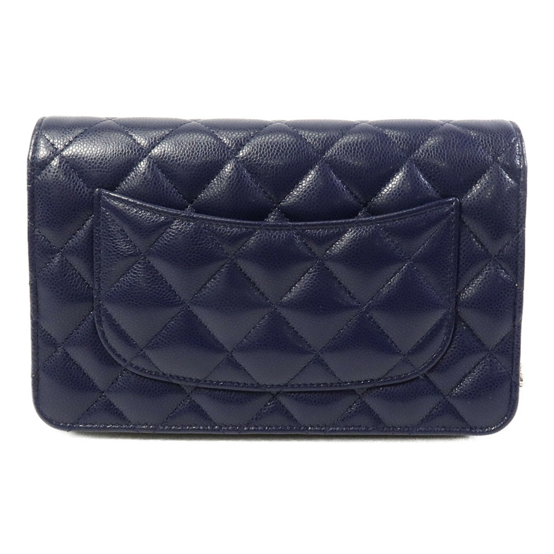 CHANEL 牛皮皮革WOC Wallet On Chain鏈帶肩背袋-2