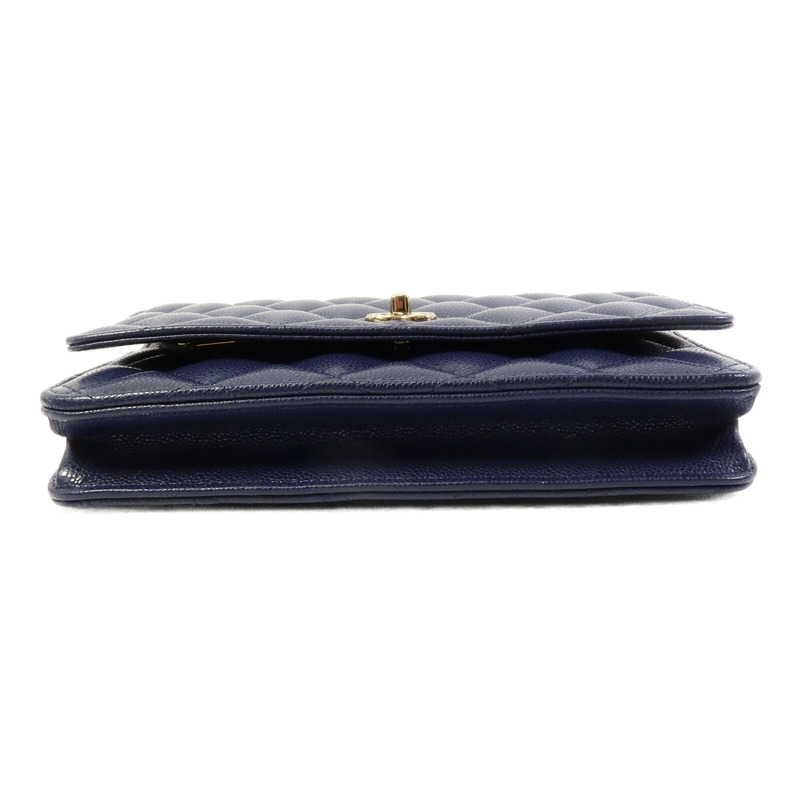 CHANEL 牛皮皮革WOC Wallet On Chain鏈帶肩背袋-3