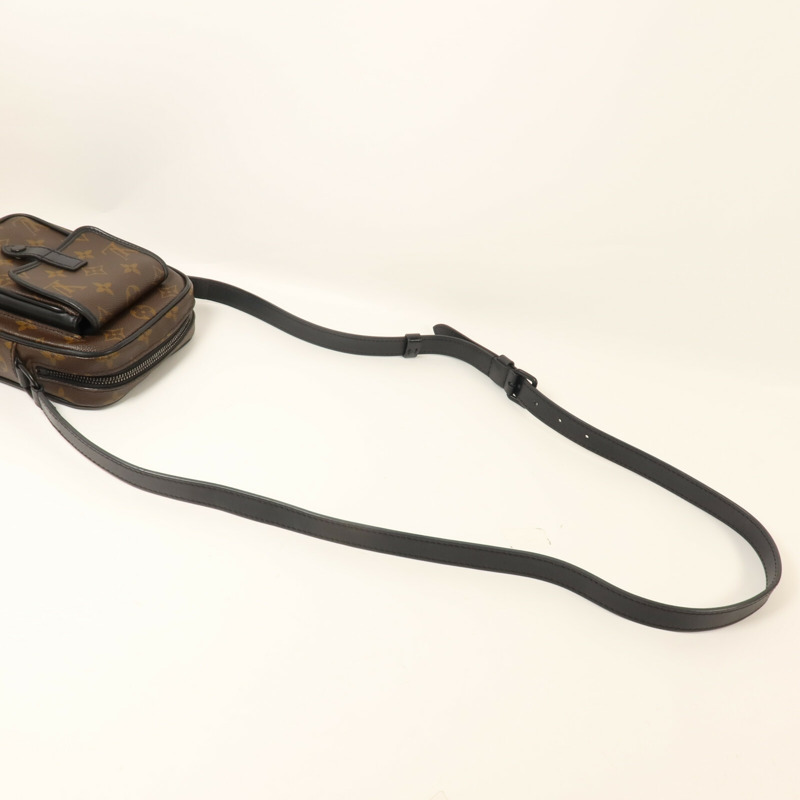 LOUIS VUITTON Monogram Macassar Christopher Wearable Wallet肩背袋-6