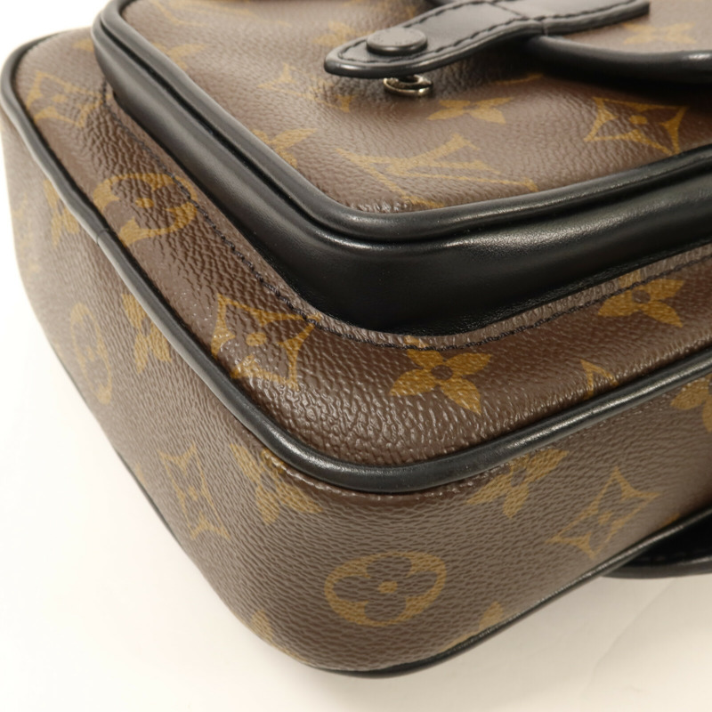 LOUIS VUITTON Monogram Macassar Christopher Wearable Wallet肩背袋-9